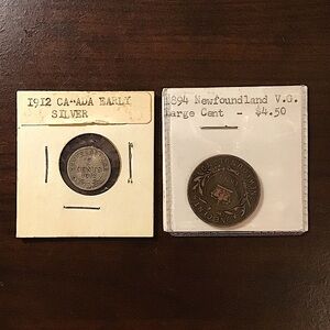 Antique Canadian Early Newfoundland Coins Collection